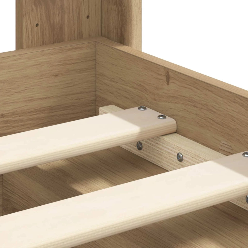 Struttura del letto con stoccaggio e testata Rovere Artigianale 3413844