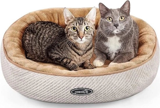 Cuscino per gatti, letto per gatti, pieghevole, per gatti o piccoli cani, morbido, peloso piuma sintetica 55 x 15 cm