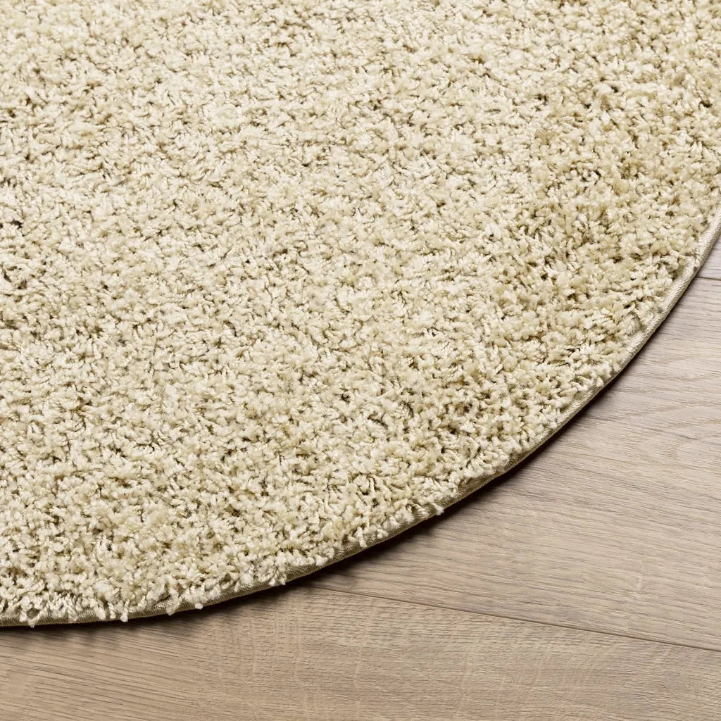 Tappeto Shaggy PAMPLONA a Pelo Lungo Moderno Oro Ã˜ 160 cm