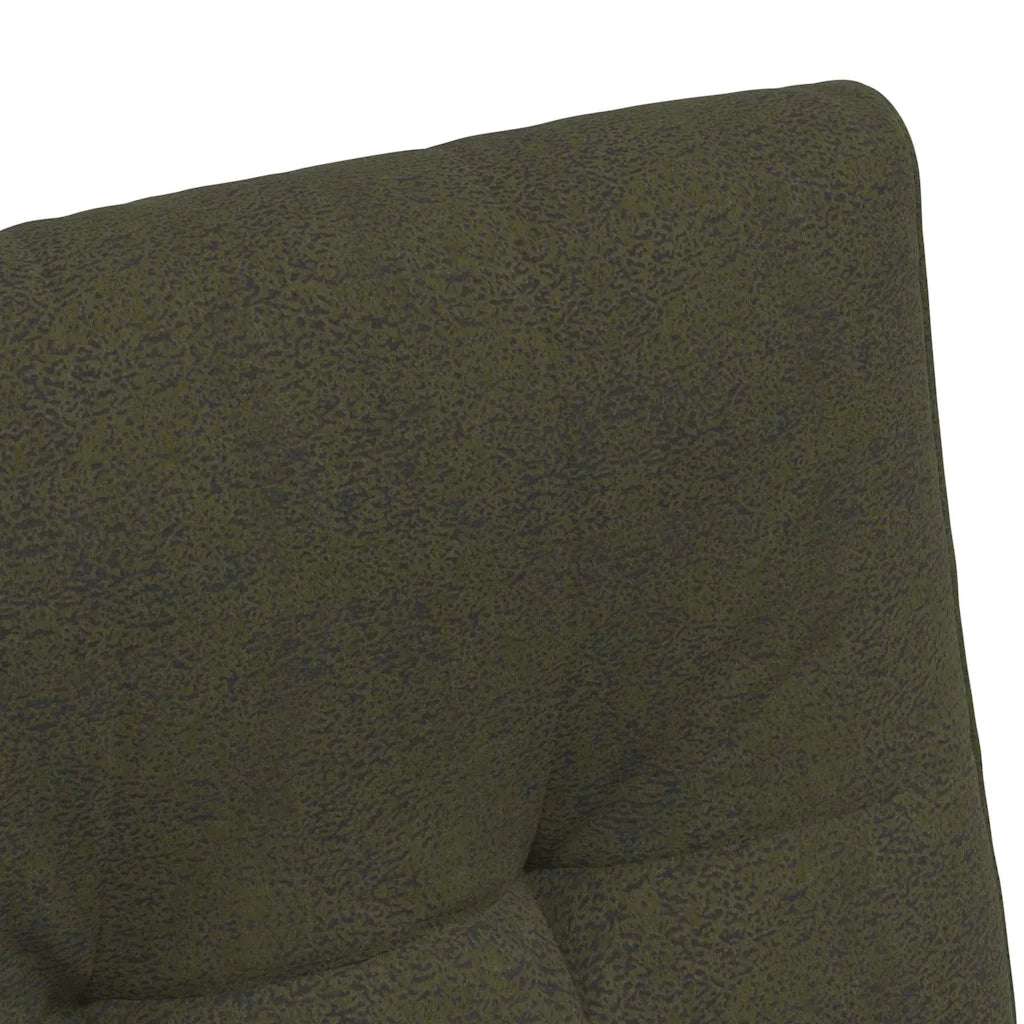 Sedie da Pranzo con Ruote 2 pcs Verde militare 58 x 67 x 97 cm