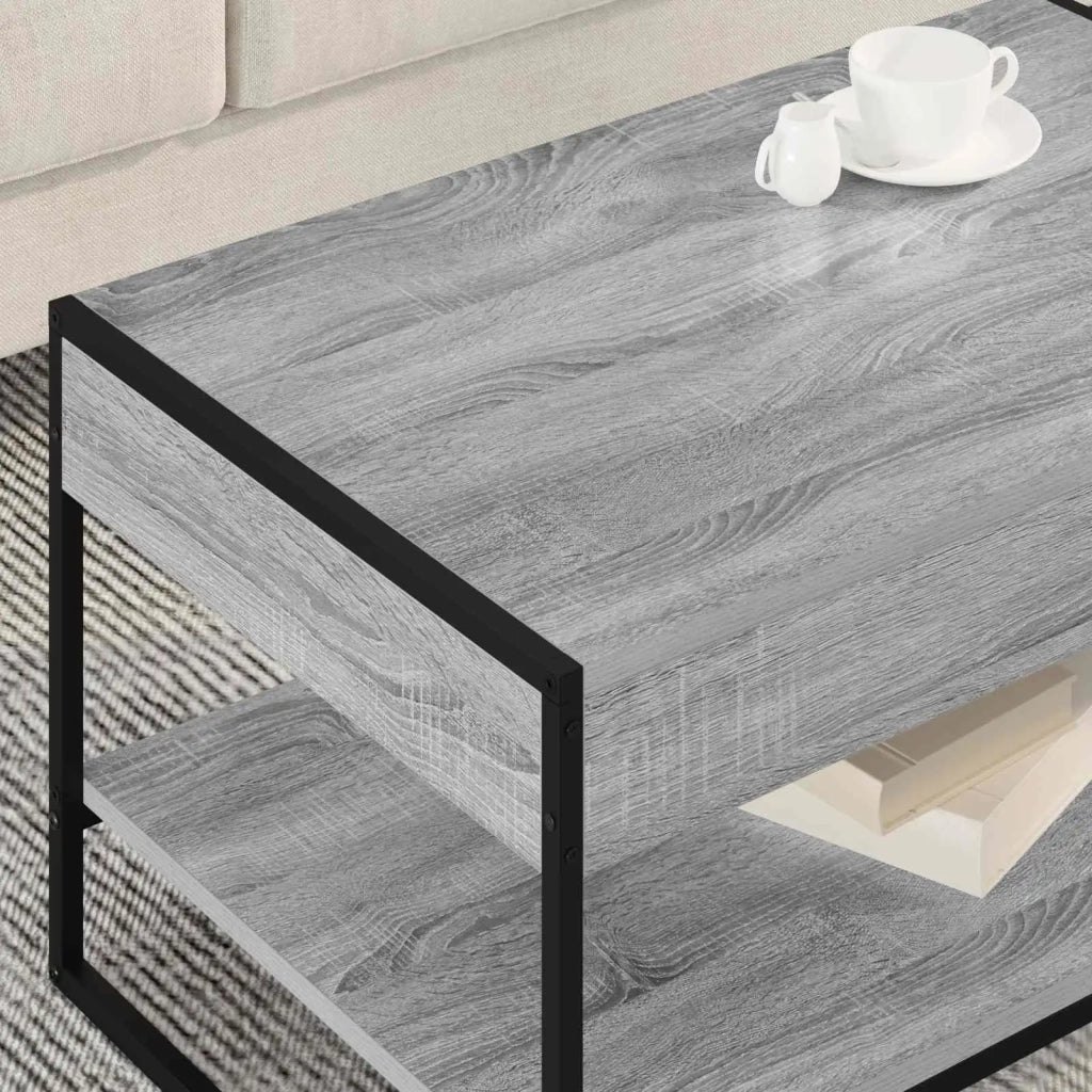 Tavolino da salotto Grigio Sonoma 80 x 50 x 40 cm 886441