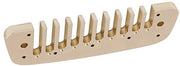 Harmonica in Alluminio - 10 Fori - Resistente e Duraturo - 12,8 x 8,8 x 0,8 cm - Adatto per Marine Band e Crossover