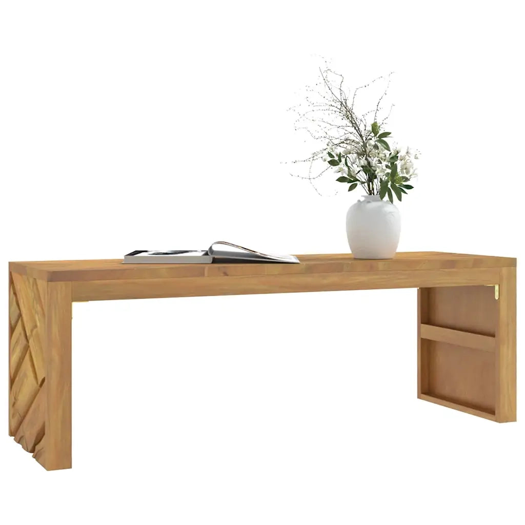 Tavolino da salotto | Tavolino da caff¨¨ | Tavolino da Soggiorno 110x35x38 cm in Legno Massello di Teak
