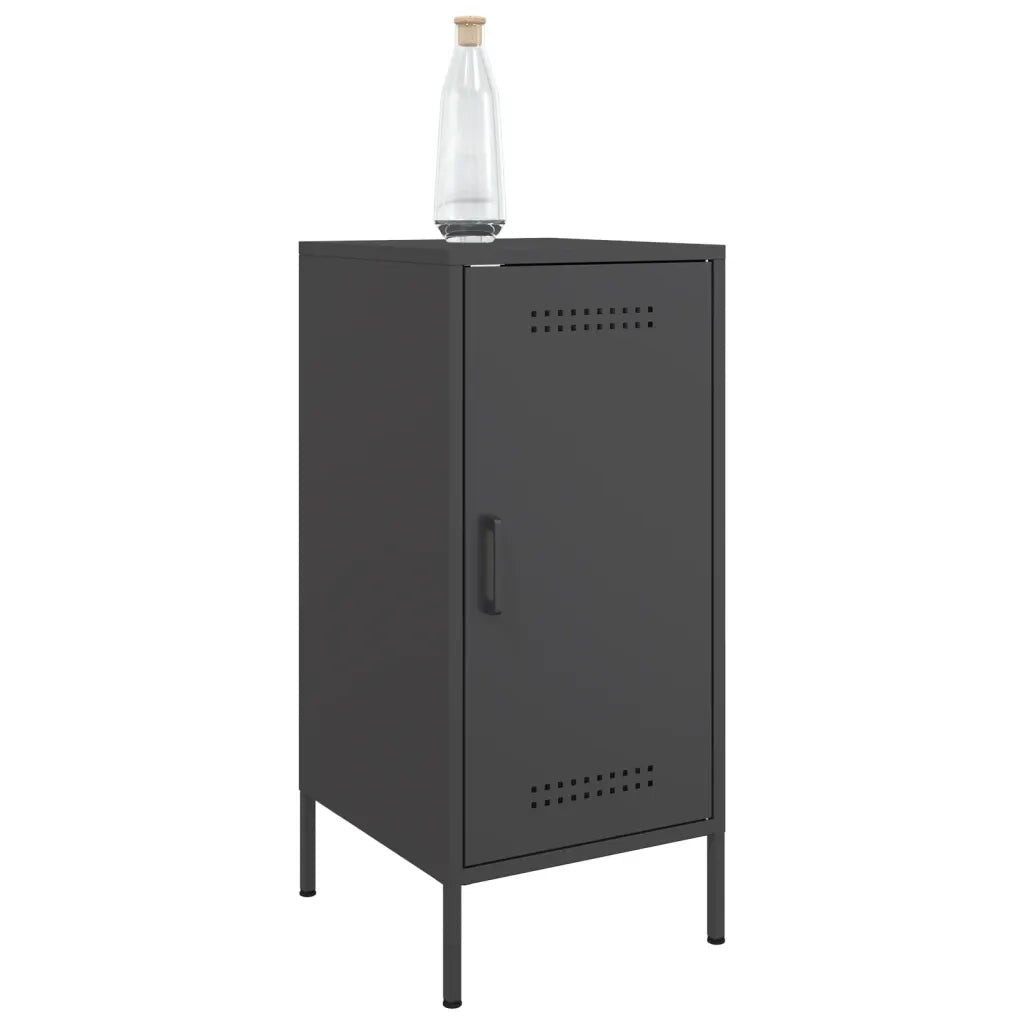 Credenze 2 pz Nere 36x39x79 cm in Acciaio 843013