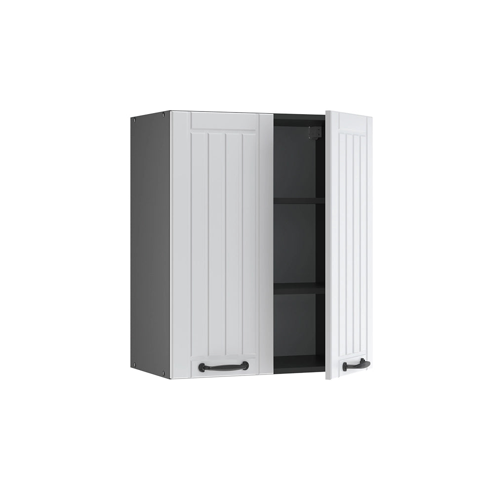 Pensile da cucina Fame-Line Bianco rustico/Antracite 60 cm Vicco