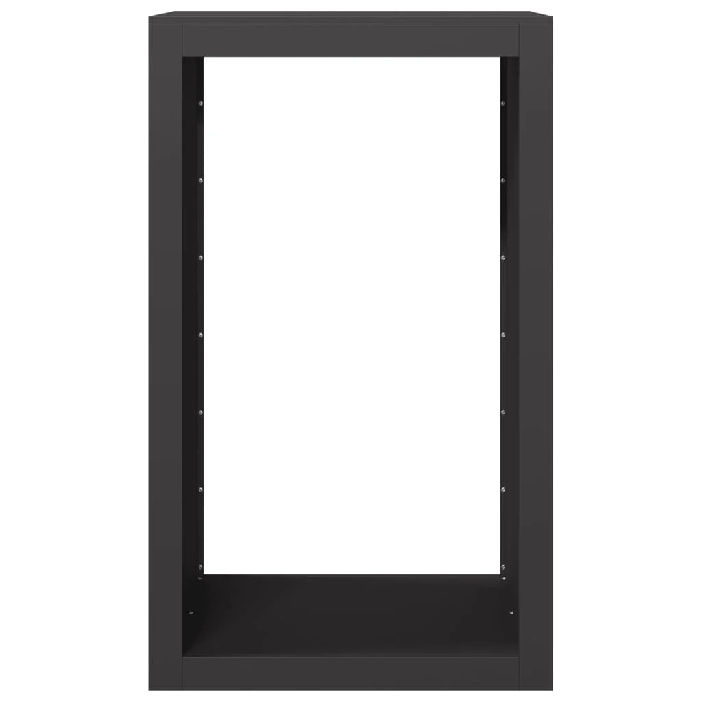 Portalegna 60 x 40 x 100 cm acciaio nero 02_0043720