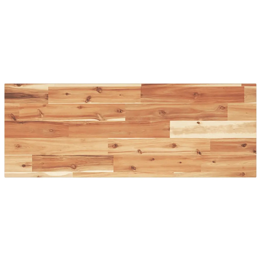 Piano Tavolo Rettangolare 100x30x2 cm Legno Massello di Acacia