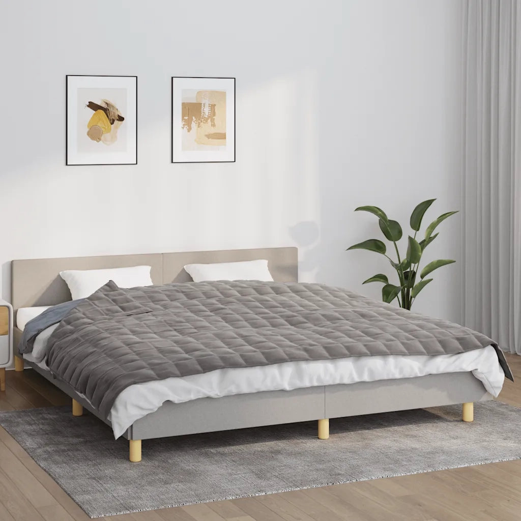 Coperta Ponderata Grigia 155x220 cm 11 kg Tessuto 350777