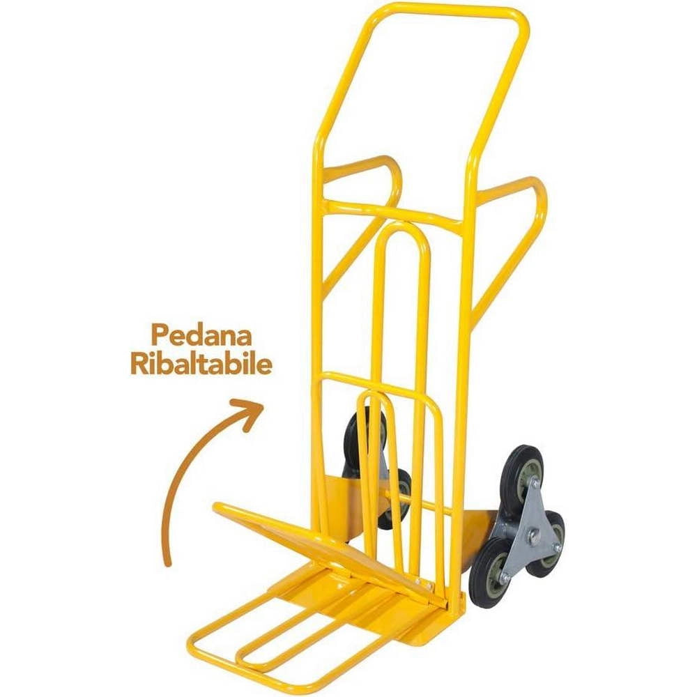 Carrello Portatutto Sali Scale con Maniglioni Sollevamento 250 Kg