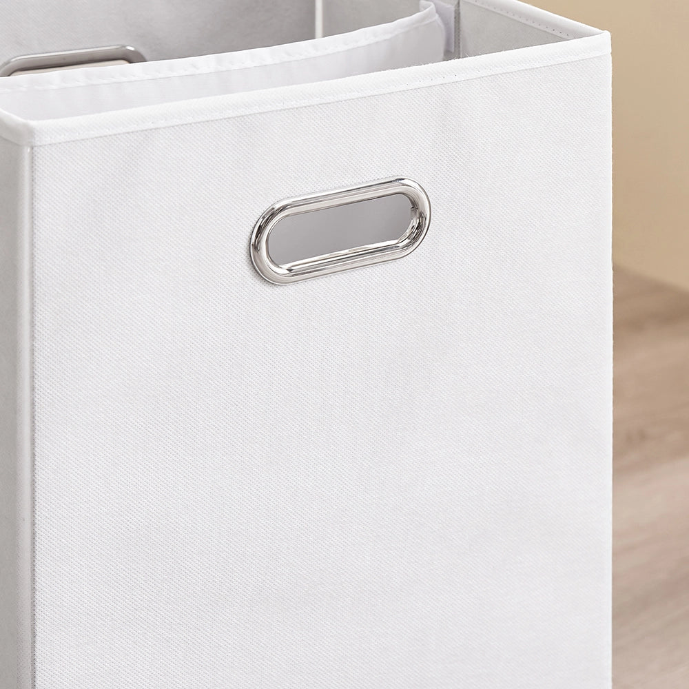 SoBuy | Lavatrice mobile grigio scuro con cestello | Mobile bagno con portabiancheria e 1 porta | Mobili bagno con cassetto | 40.0x38.0x90.0 cm | Capacità di carico 20 kg | BZR21-II-DG