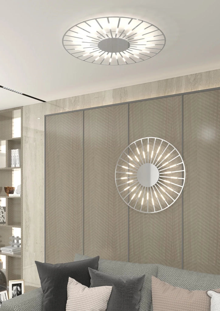 Plafoniera-Applique Moderna Around You Metallo Cromo Led A Vista 61W 3000K