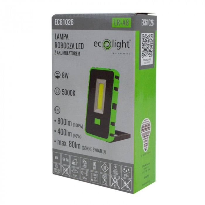 Lampada da lavoro LED COB magnetica IP54 Ecolight