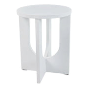 Tavolino laterale 50 x 40 cm MDF bianco 03_0010923