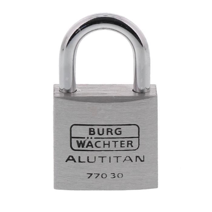 Set di 2 lucchetti - BURG WACHTER - DUO 770 30 SB - Alutitan 30 mm, doppia chiusura, antipicking