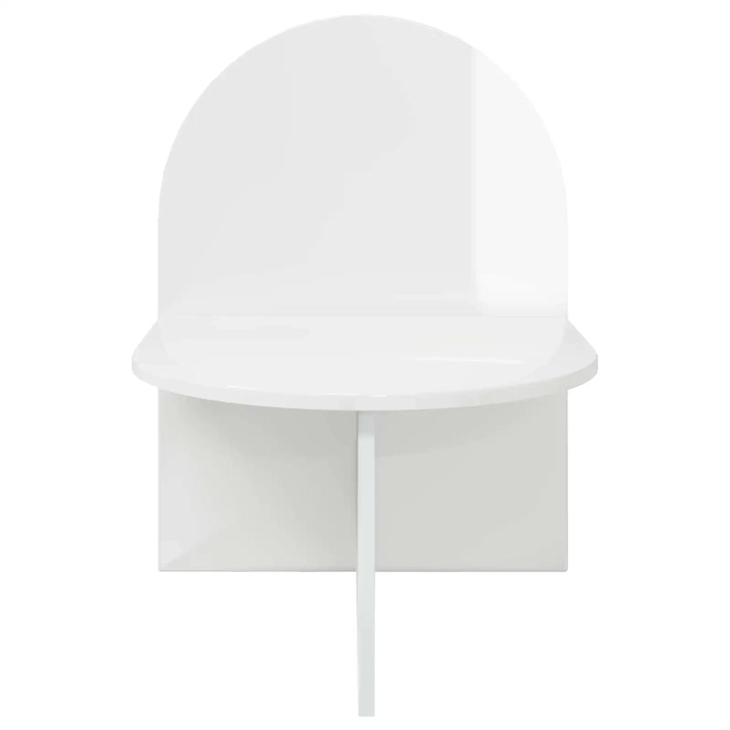 Comodino Bianco Lucido 48 x 49 x 65 cm Legno ingegnerizzato 8001121