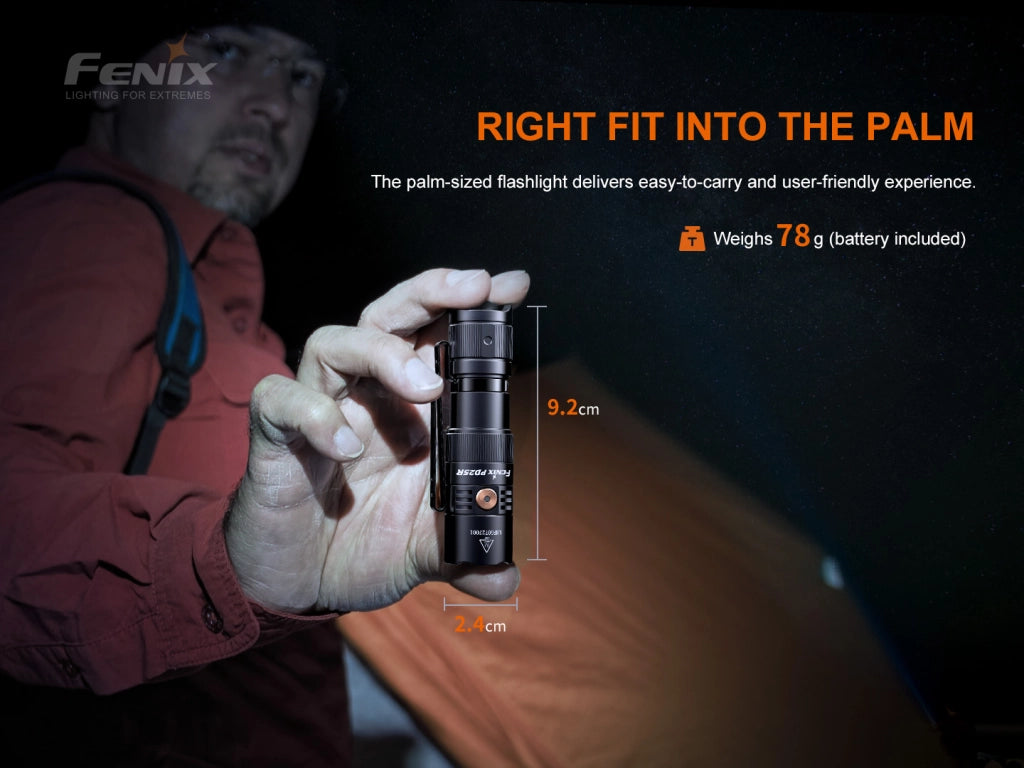 Torcia LED ricaricabile FENIX PD25R 800 lumen 250 metri