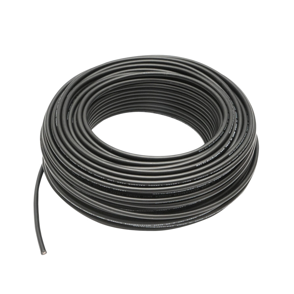 Rotolo di cavo per pannello solare 4mmx50m nero 1,5KV, H1Z2Z2-K Leader