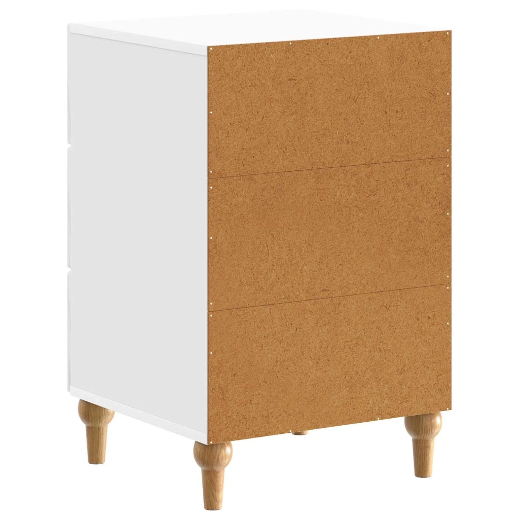 Armadio da Notte con cassetto Bianco Lucido 43x 41 x 66,5 cm