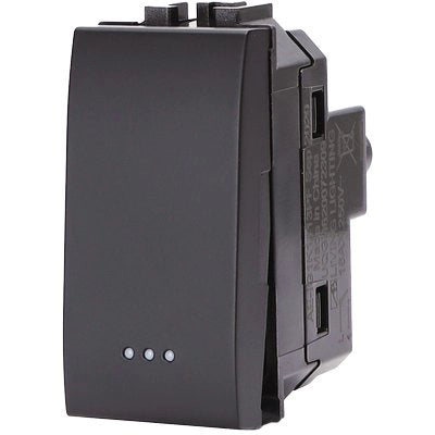 INTERRUTTORE UNIPOLARE ABL - NERO VOLT 250 A 16- 8 pezzi