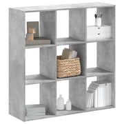 Libreria Grigio Cemento 102x32x102 cm in Legno Multistrato 852819