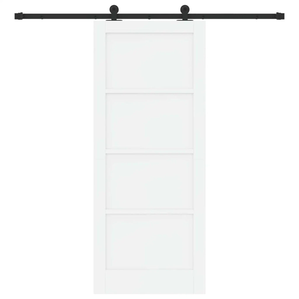 Porta scorrevole Bianco e Nero 83 x 202 cm