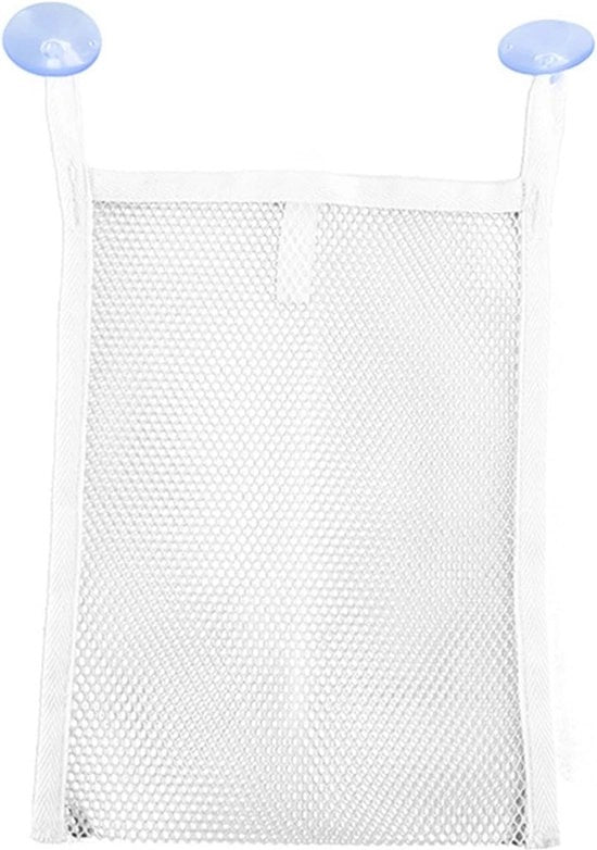 Organizzatore di giocattoli con materiale in rete - Tas di stoccaggio per la doccia con chiusura a molla - Sacchi di rete per nuoto domestico - Viaggio spiaggia campeggio (20 x 30 cm)