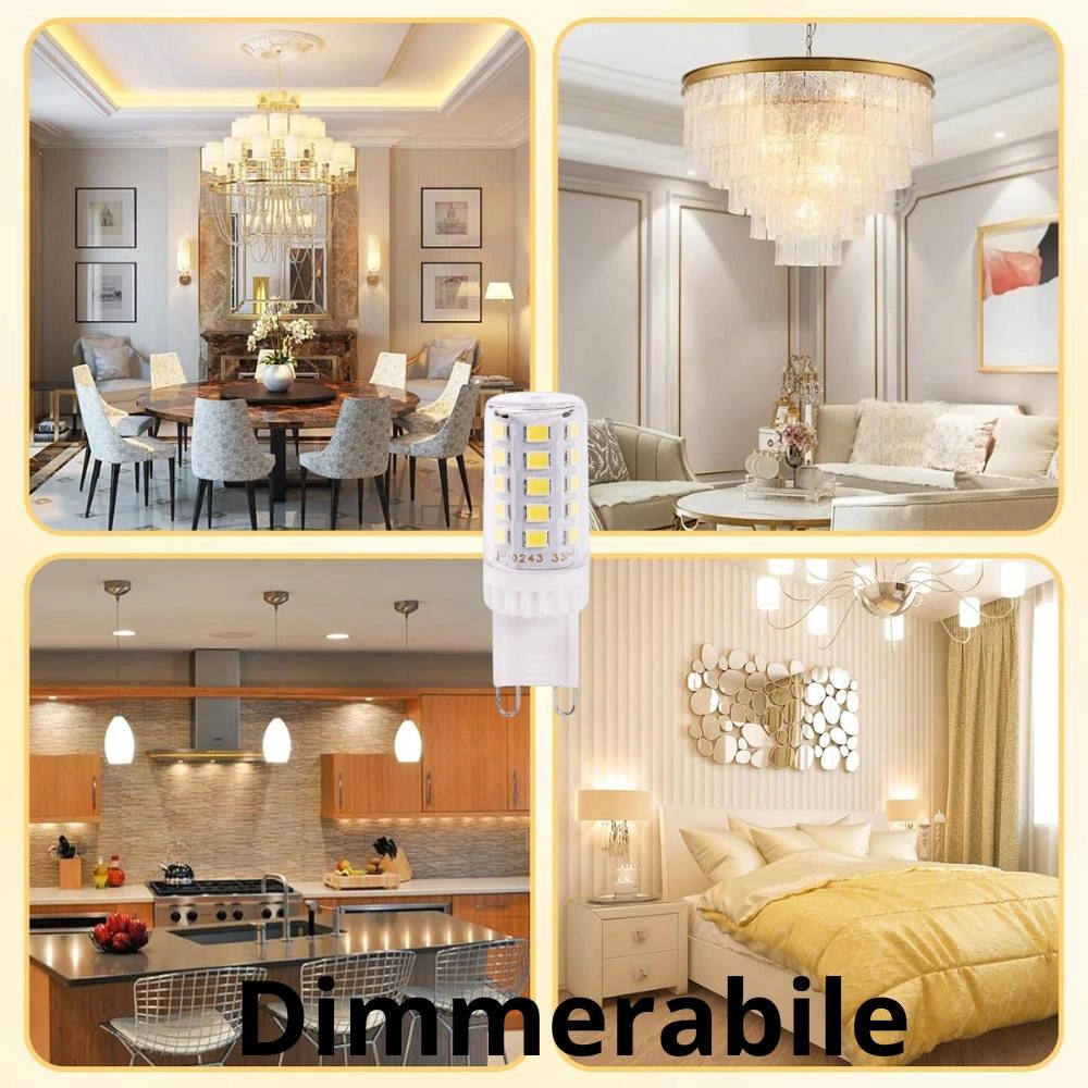 Lampadina led g9 4w dimmerabile per illuminazione interni *** temperatura colore lampada 4500k bianco naturale, confe...