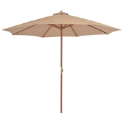 Ombrellone da esterno con palo in legno 300 cm color tortora 02_0008249
