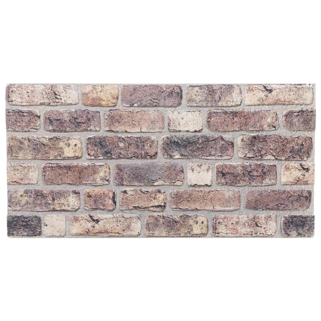 Pannelli da parete 10 pcs Marrone Scuro 100 x 50 cm Schiuma EPS 42046100