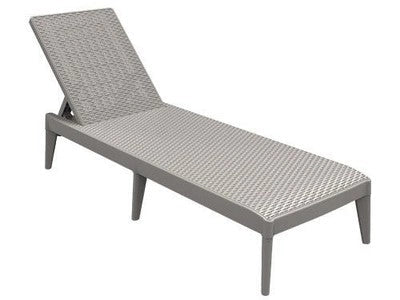 LETTINI SDRAIO RATTAN NUMANA GRIGI CM. 186x60xH29