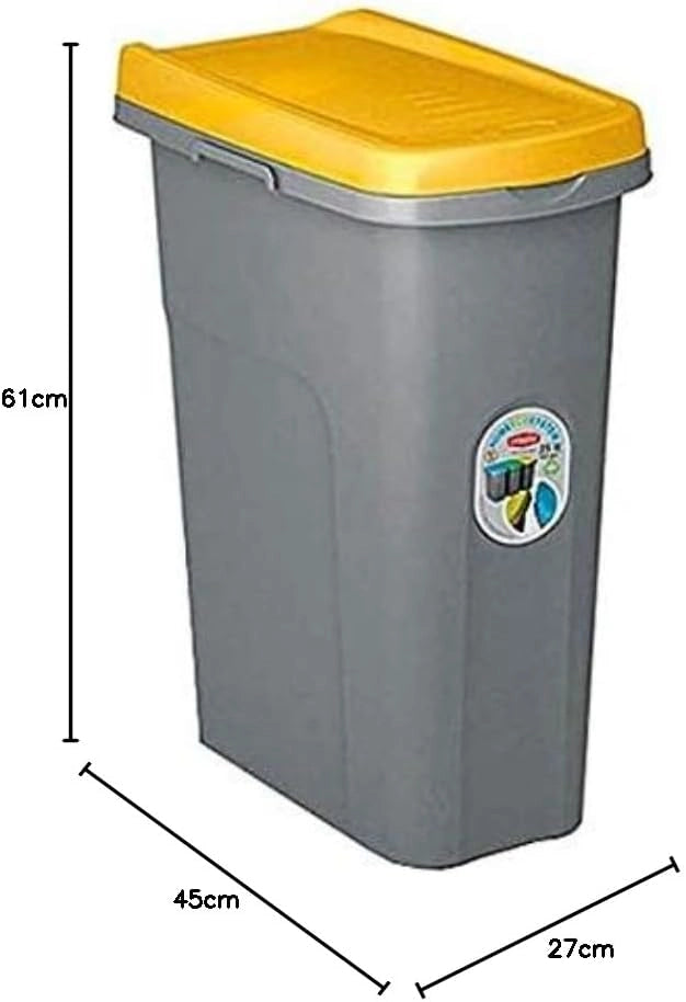 STF748 Pattumiera, Eco System, Giallo, 40 lt