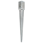 Picchetti di Terra 6 pz Argento 8x8x76 cm in Acciaio Zincato CFW9093694
