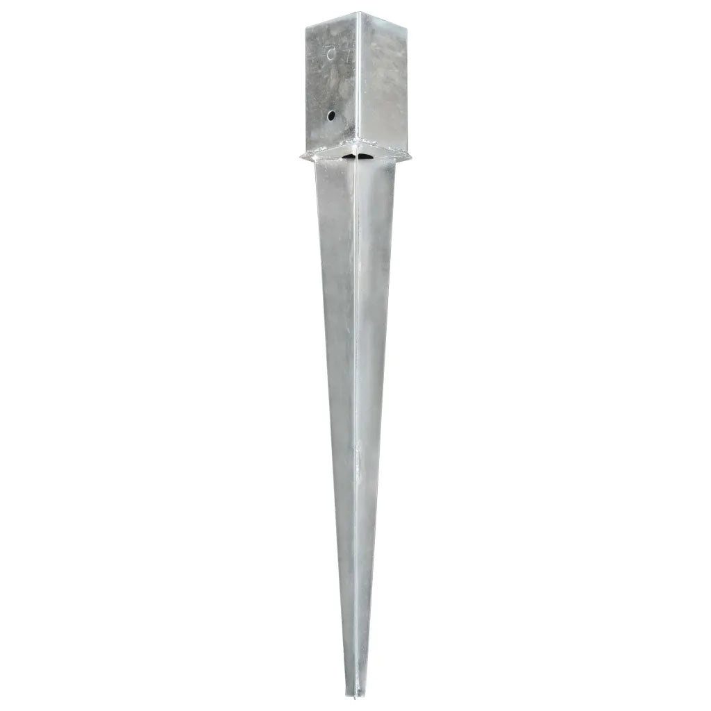 Picchetti di Terra 6 pz Argento 8x8x76 cm in Acciaio Zincato CFW9093694