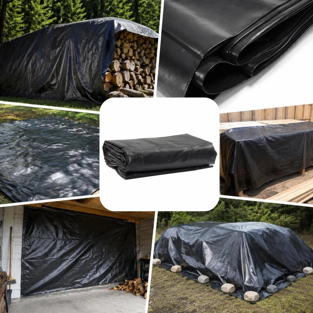 Tarpaulin, Anthracite, 3x4 M, 650 G/square Meter