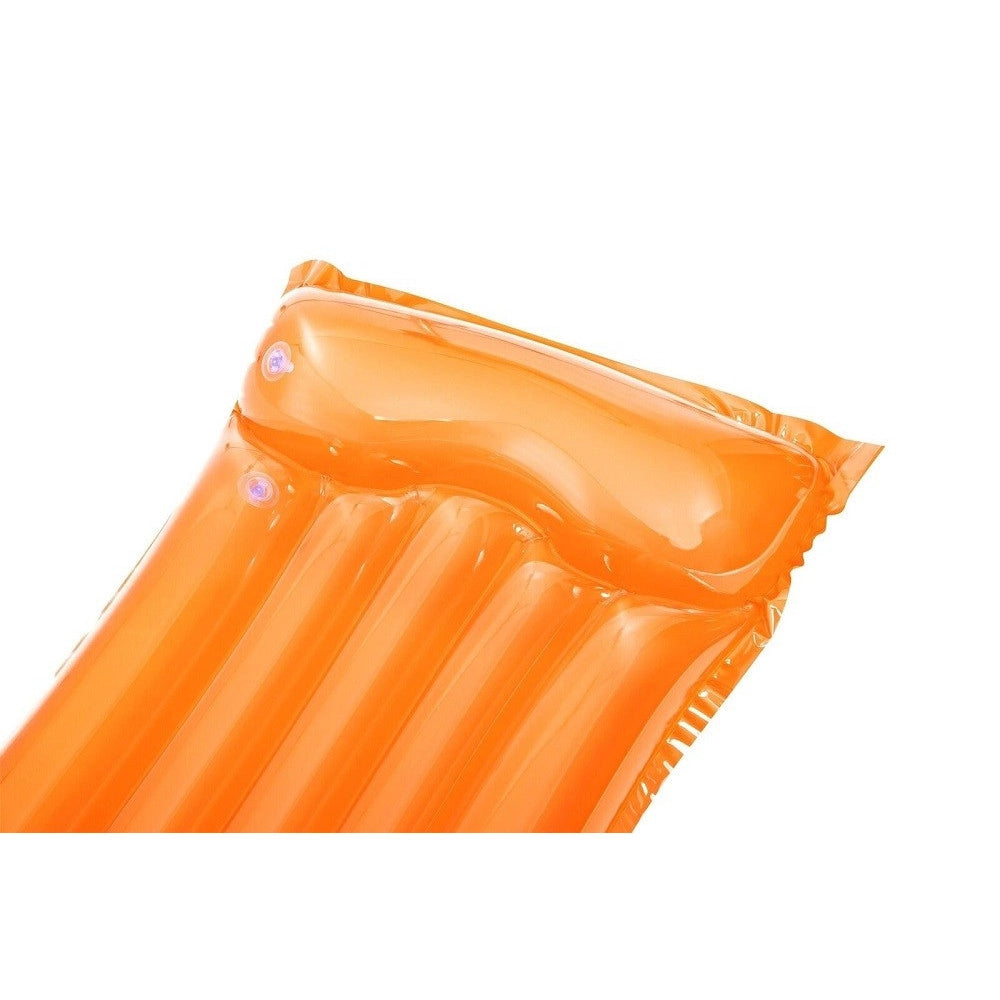 Trade Shop - Materassino Tinta Unita Trasparente Gonfiabile 183x76cm Piscina Mare 5 Tubi 44013 -