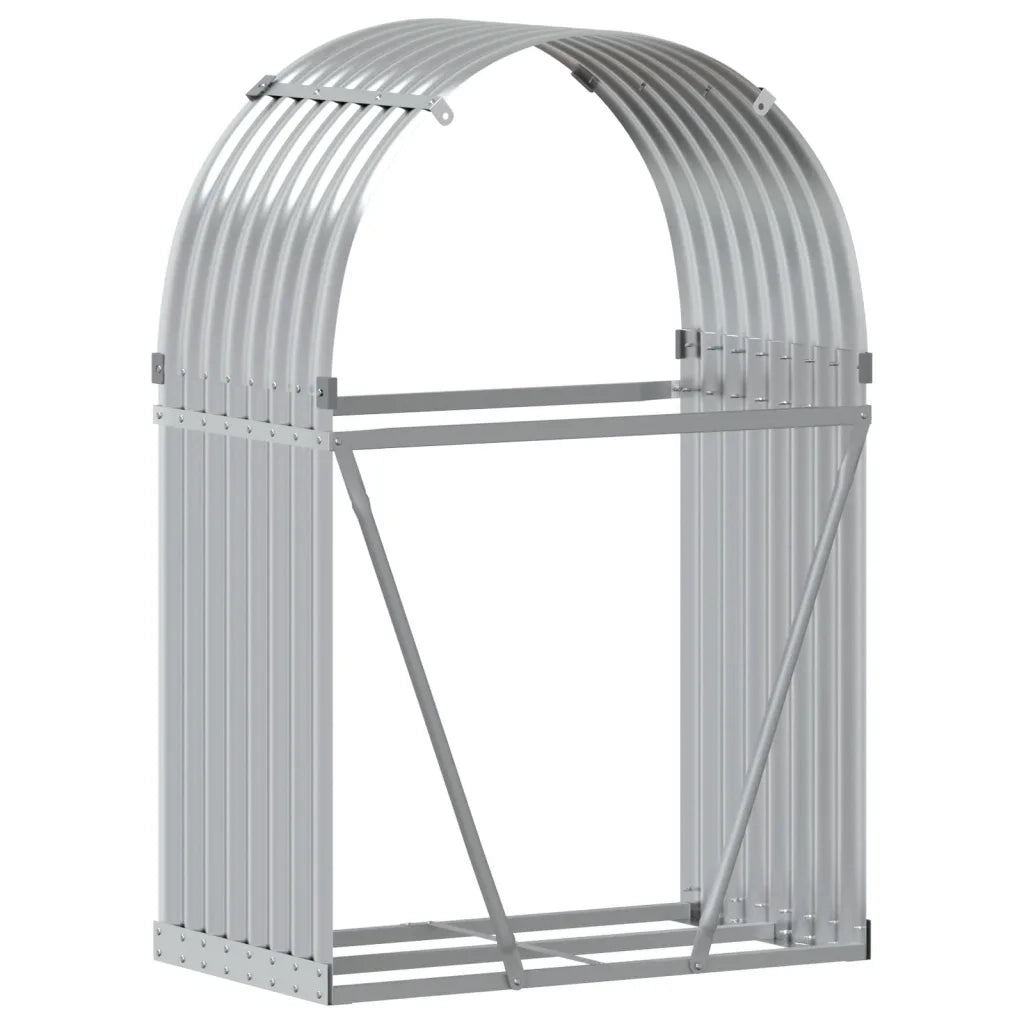 Portaceppi Argento 80x45x120 cm in Acciaio Zincato CFW9762817