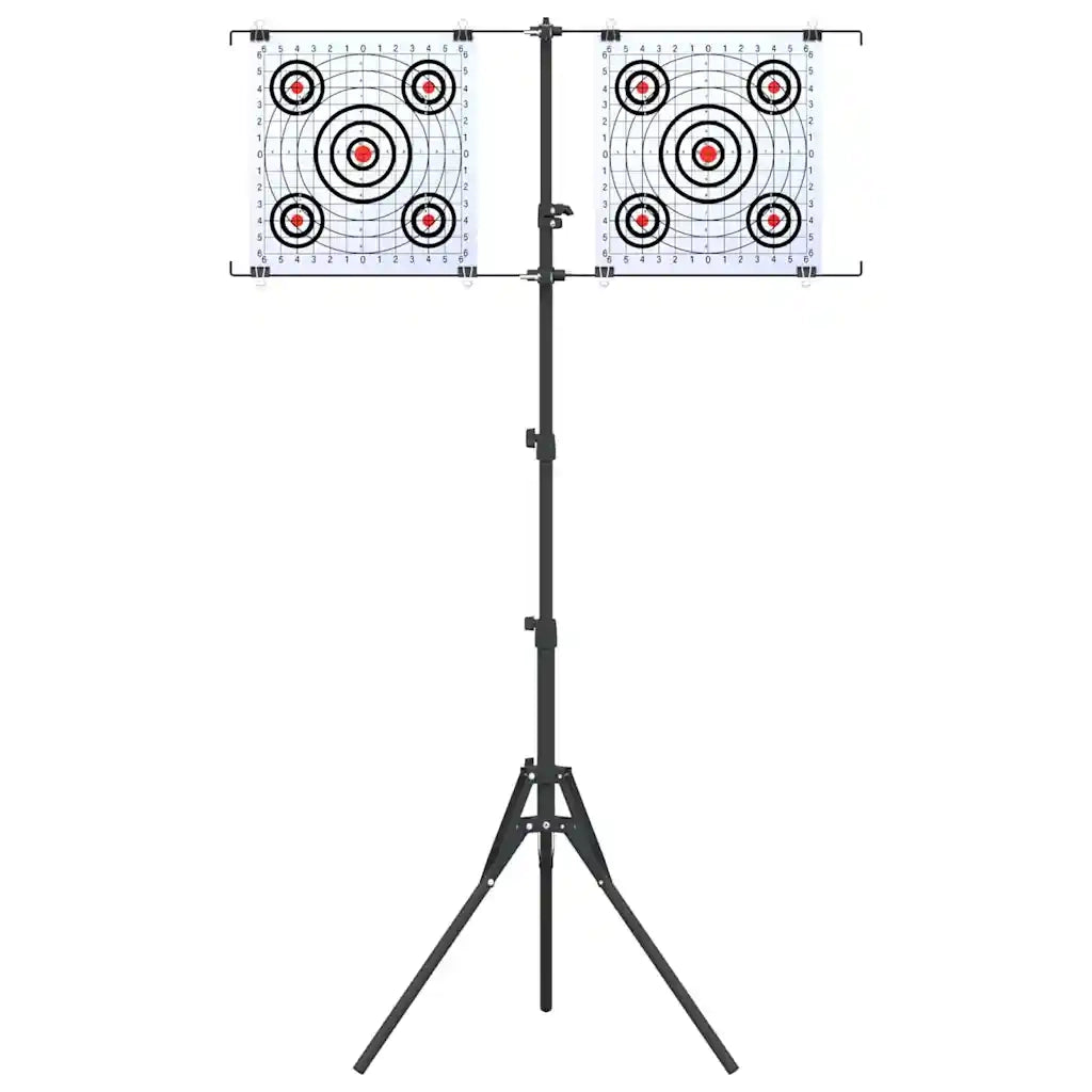 Supporto per bersaglio Nero e Bianco 82,5 x 51 x 150 cm Metallo CFW8186094
