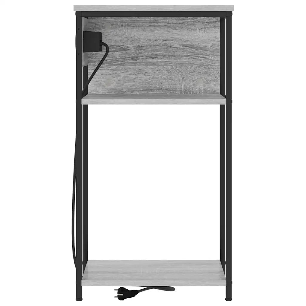 vidaXL Armadio da Notte Grigio sonoma 28.1 x 40.9 x 75 cm