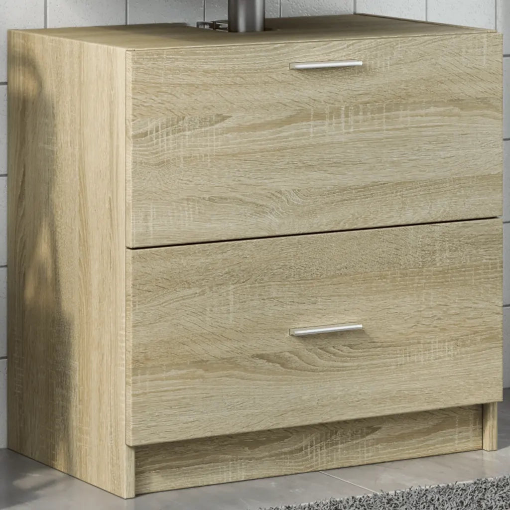 Mobile SottoLavabo | Armadio Lavabo Rovere Sonoma 59x37x59 cm in Truciolare