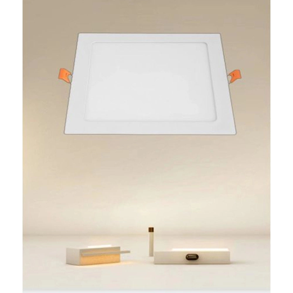 Trade Shop - Pannello Led 18 Watt Da Incasso Quadrato Bianco 225mm Luce 3000k-6500k Ip20 00106 -