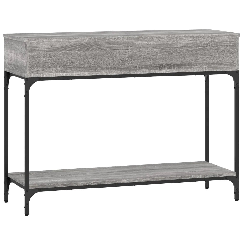 Tavolino Consolle | Tavolo d'Ingresso Grigio Sonoma 100x34,5x75cm Legno Multistrato