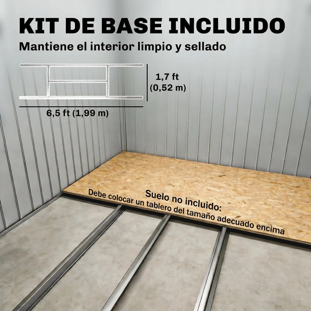 Casetta da Giardino ¨C zephmum ¨C Grigio 213x130x185 cm