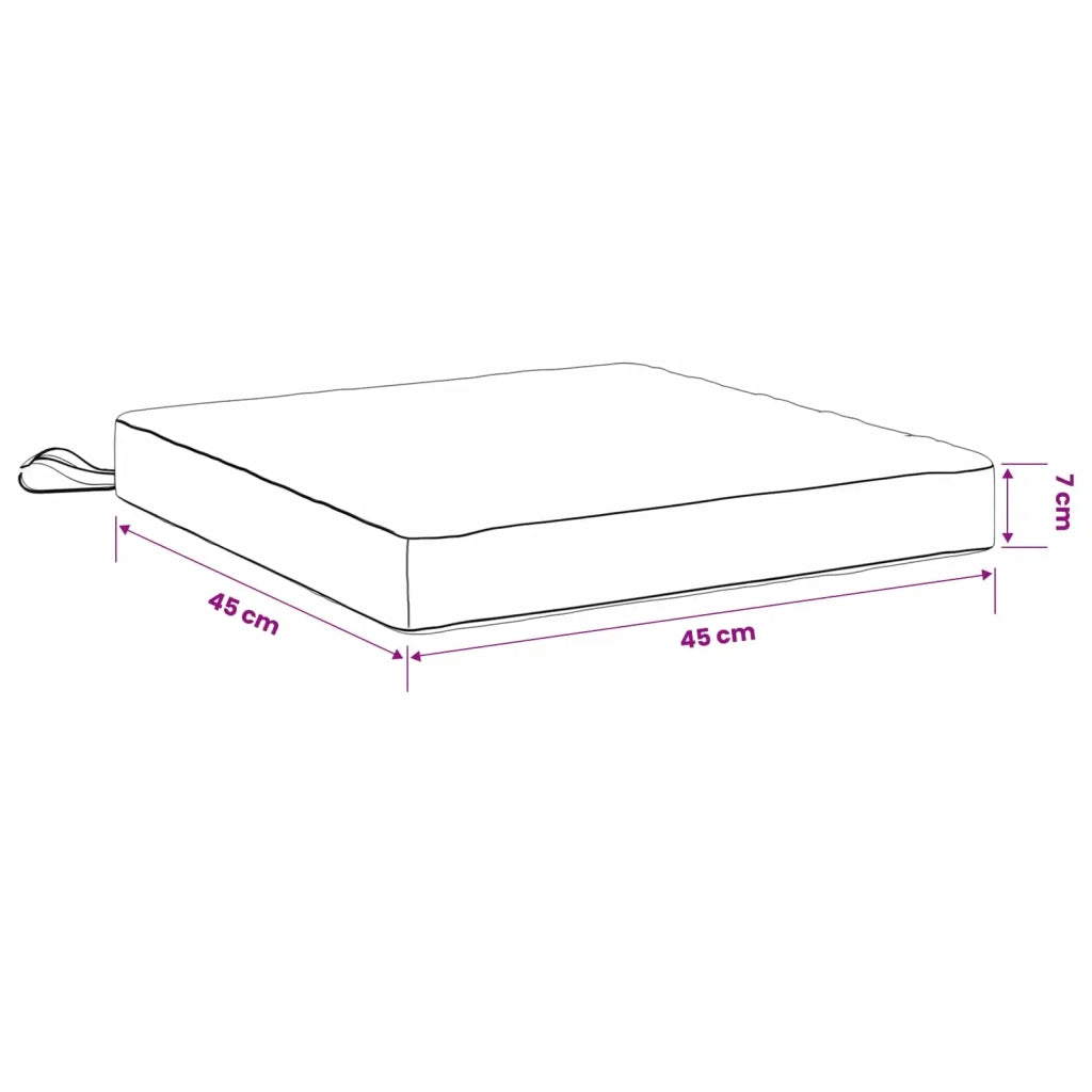 Cuscini per Sedia in 4 Pezzi SOEST 4 pz 100% Poliestere Beige 944482