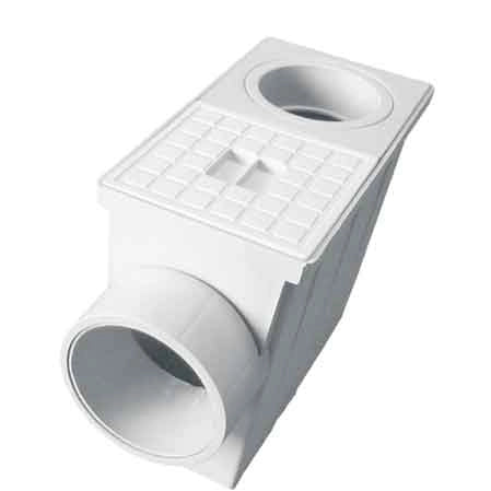 POZZETTO PLUVIALE R. TONDO Ø 90/100 mm - scarico Ø 110 mm