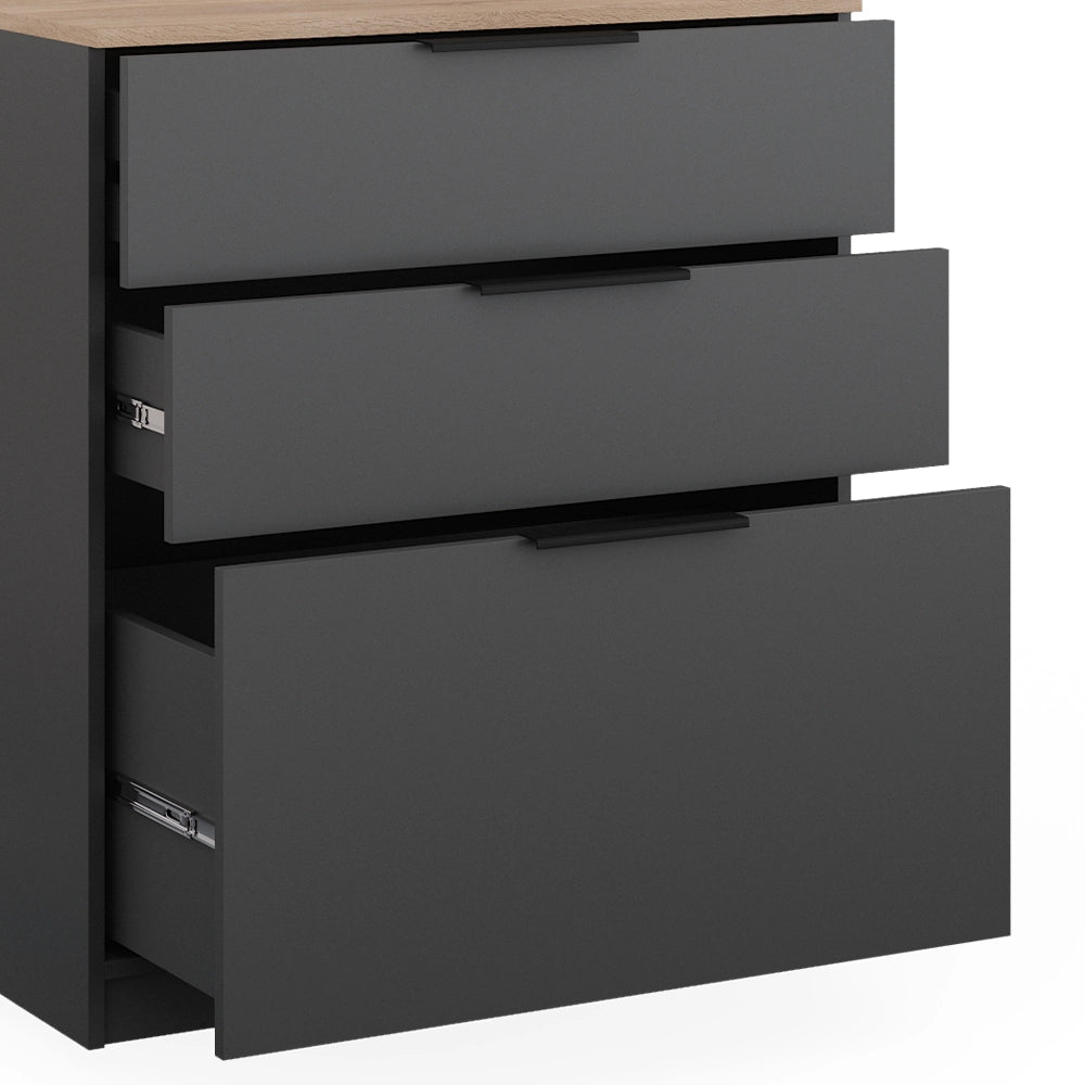 Vicco Cassettiera per camera da letto Antracite 50 x 90 cm