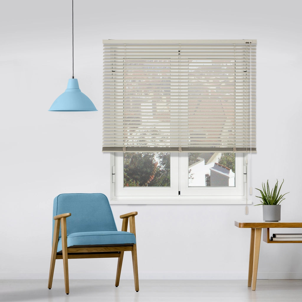 VIEWTEX Veneziana in alluminio  25mm sabbia  80 X 175cm - Made in Europe - 5 anni di garanzia
