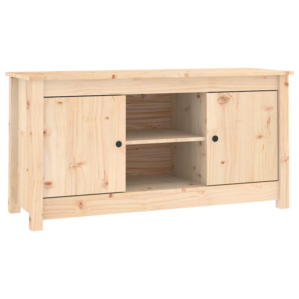 Mobile Porta TV 103x36,5x52 cm in Legno Massello di Pino 814584