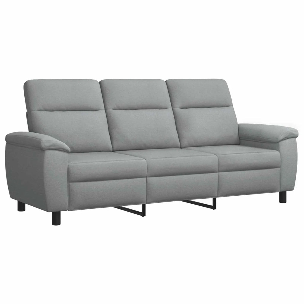 Set di divani 3 pcs Grigio Chiaro Tessuto 3430666