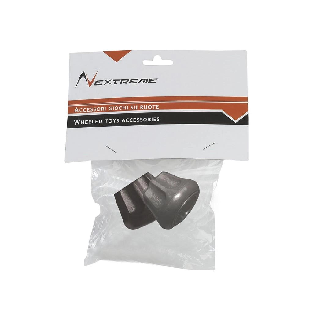 Coppia freni tampone neri PU completi di kit fissaggio per pattini 2in1 REVERSE