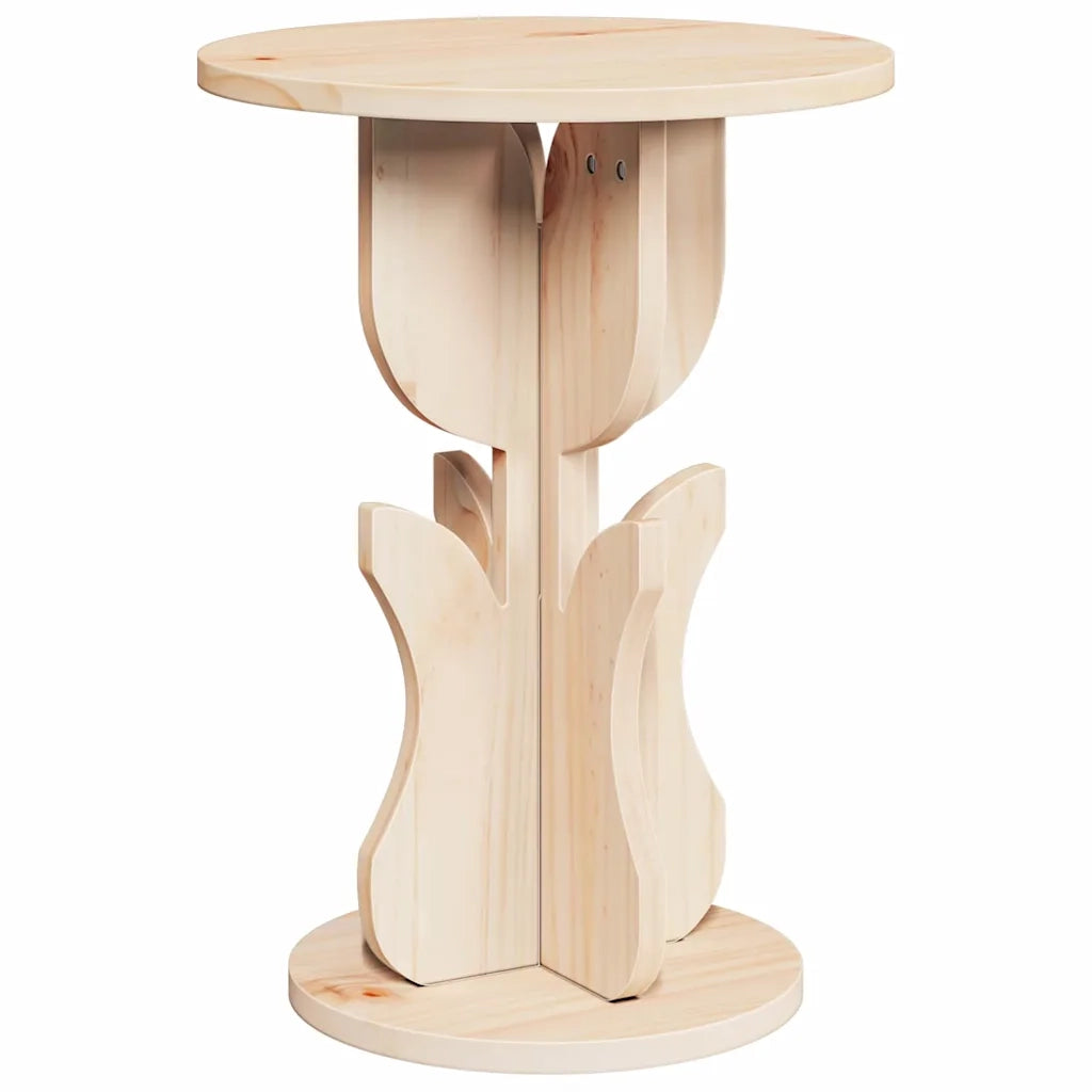 vidaXL Tavolo laterale Naturale 39.5 x 39.5 x 53.5 cm